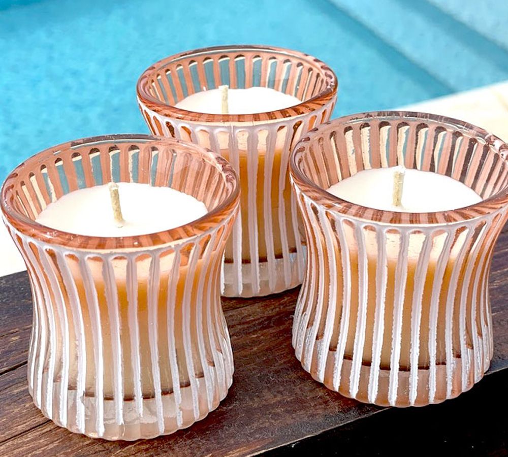 Vela Petit Orange Peonias