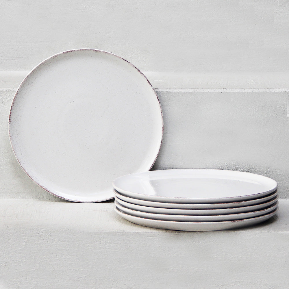 Pack 6 Platos Playos Positano Cream