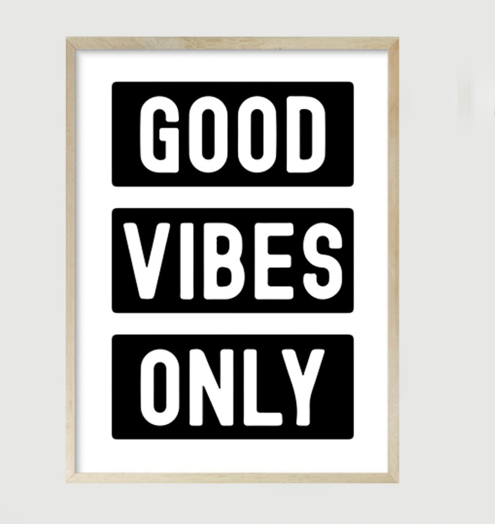 Cuadro Good Vibes 60x80 cm