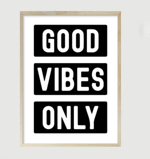 Cuadro Good Vibes 60x80 cm
