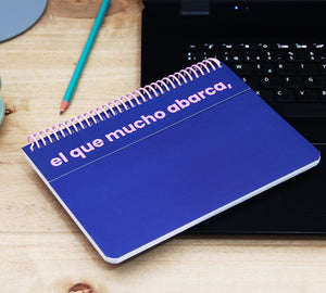 Cuaderno Frase Blue