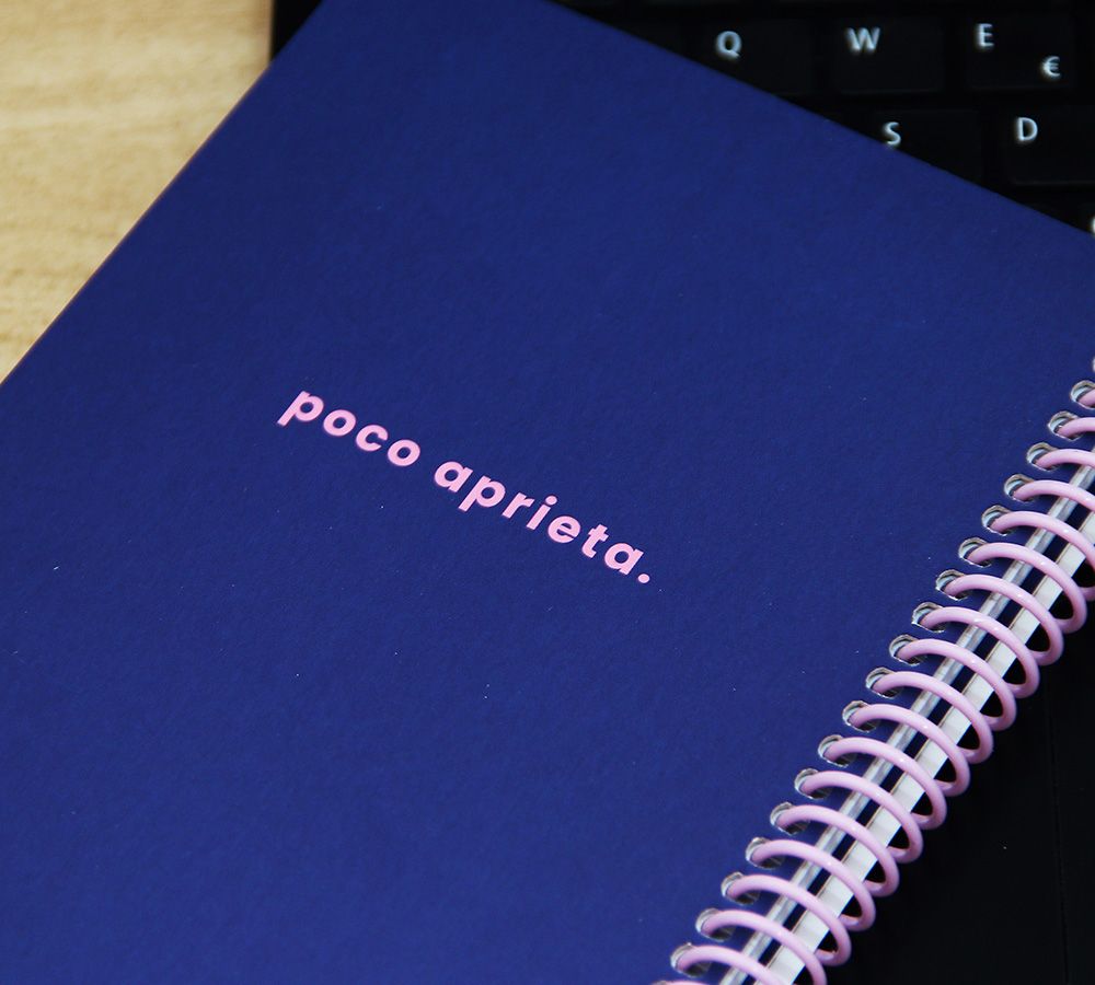 Cuaderno Frase Blue