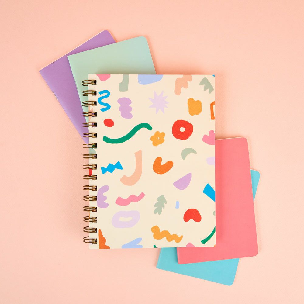 Cuaderno A5 Liso Confetti