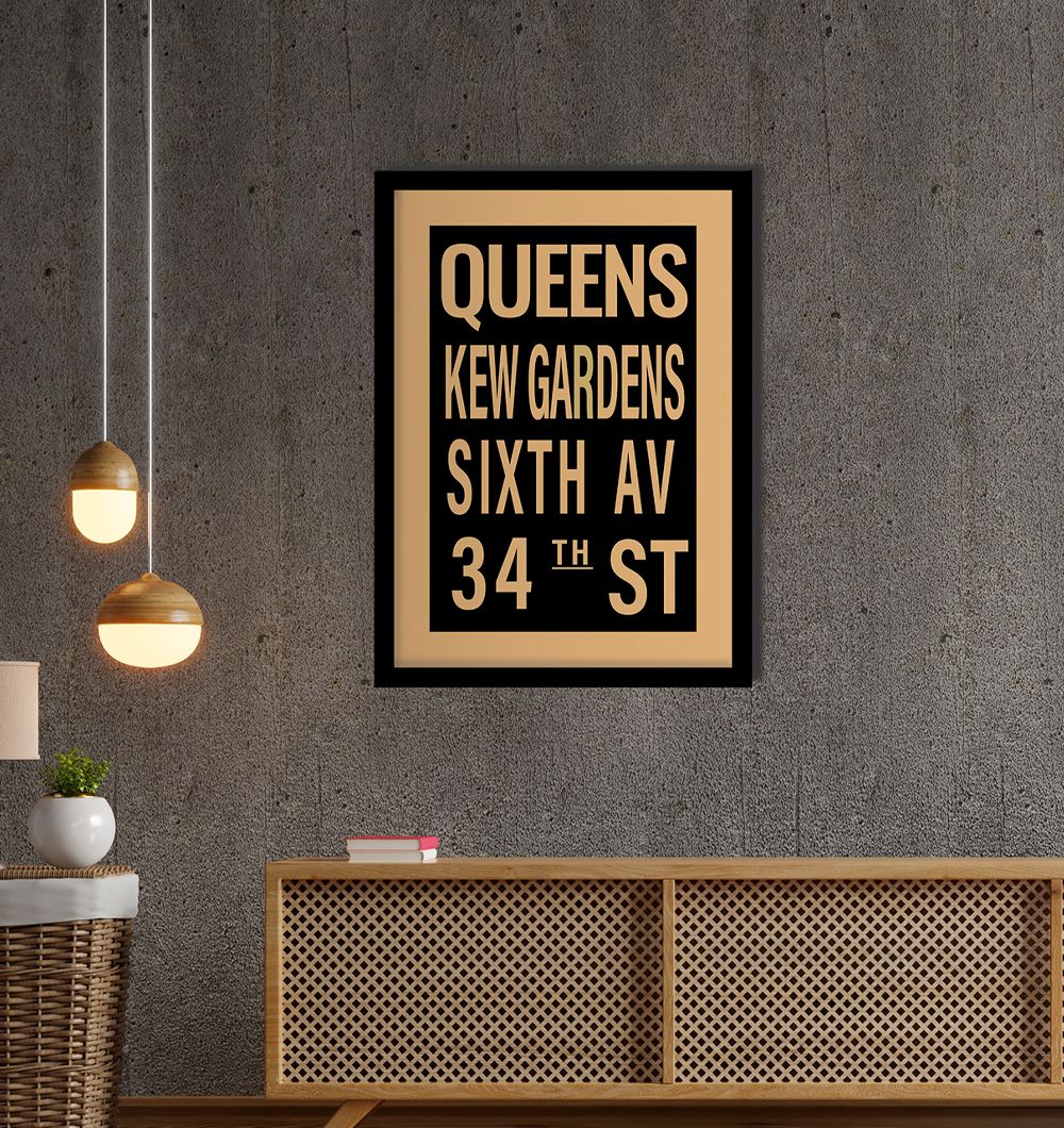 Cartel Queens Black 60x80 cm