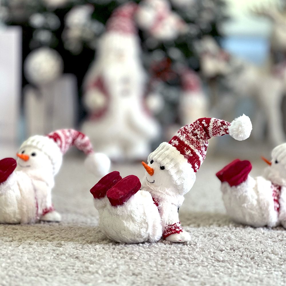 Snowman White Sentado 19 cm