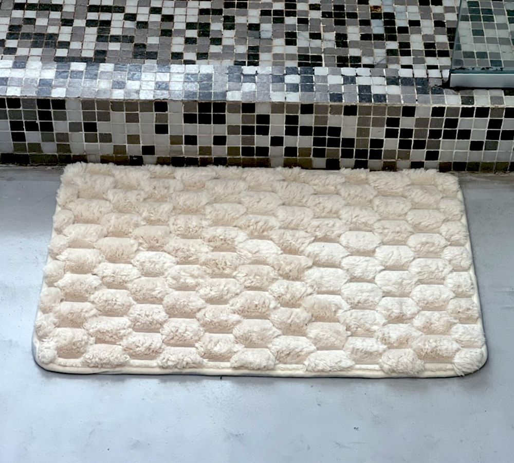 Alfombra de Baño Marroqui Blanca 40x60 cm