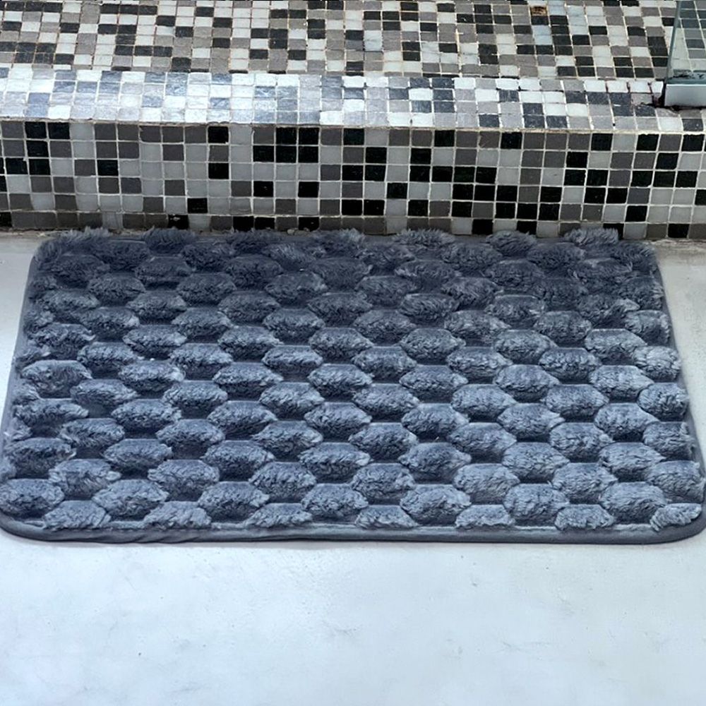 Alfombra de Baño Marroqui Gris 40x60 cm