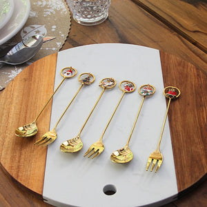 Set x 6 Cubiertos Copetin Christmas Charm