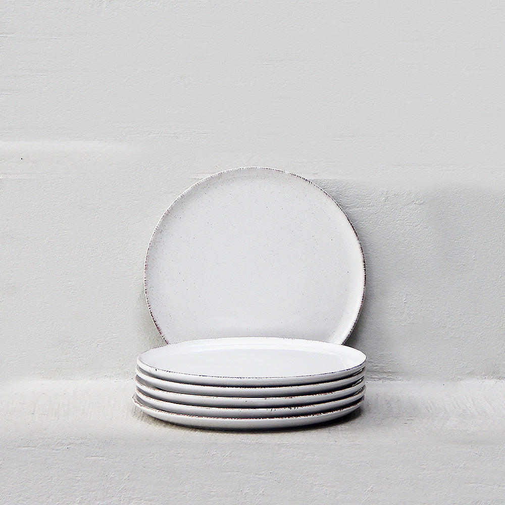 Pack 6 Platos Postre Positano Cream