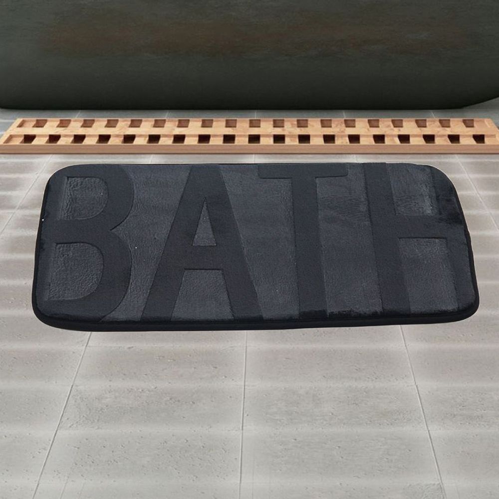 Alfombra de Baño Memory Bath Negra