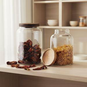 Frasco Vidrio Wood 1800 ml