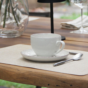 Taza c/Plato Positano Cream