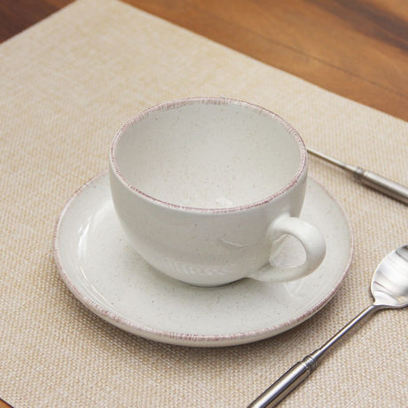 Taza c/Plato Positano Cream