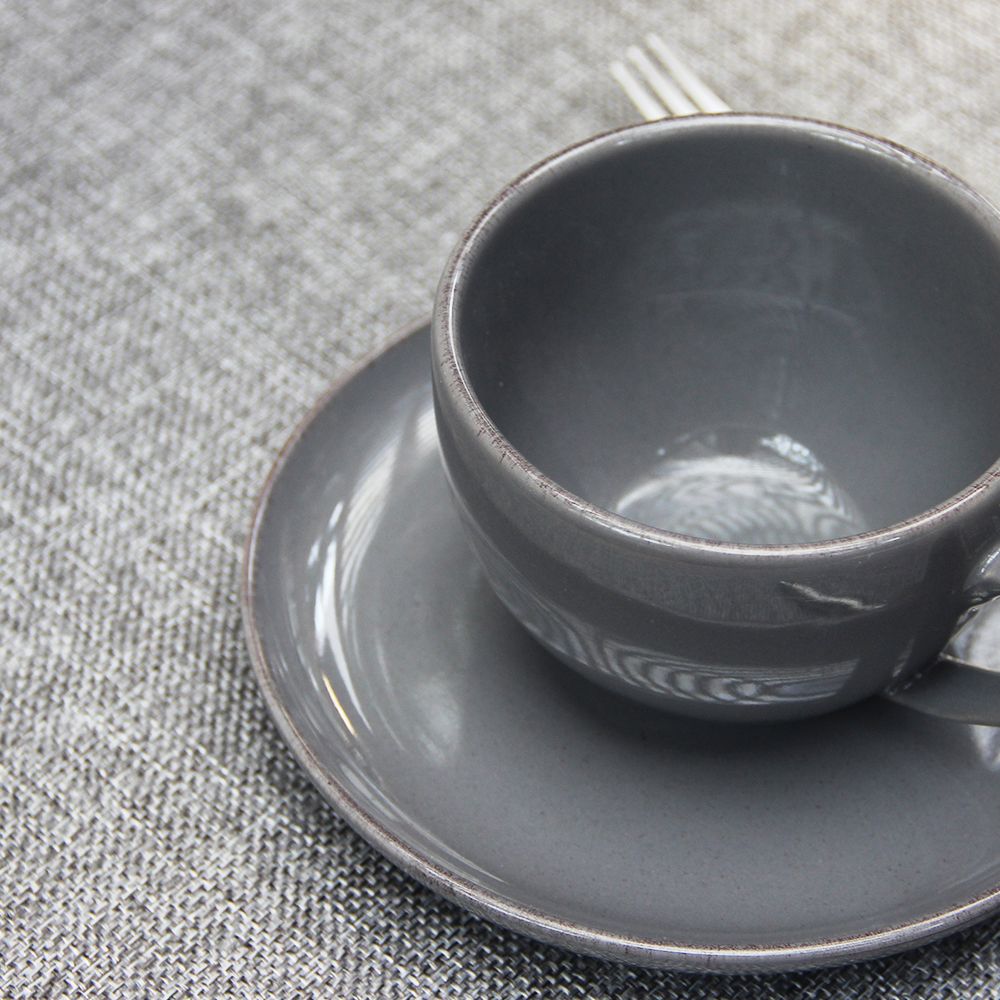 Taza c/Plato Positano Grey