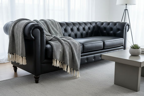 Manta Tika Black 130x170 Cm