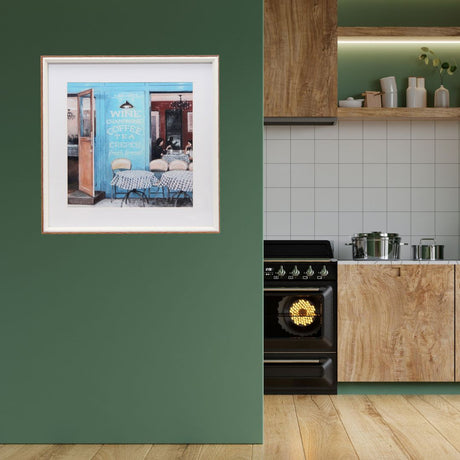 Cuadro Wine 40x40 cm Marco Oscuro