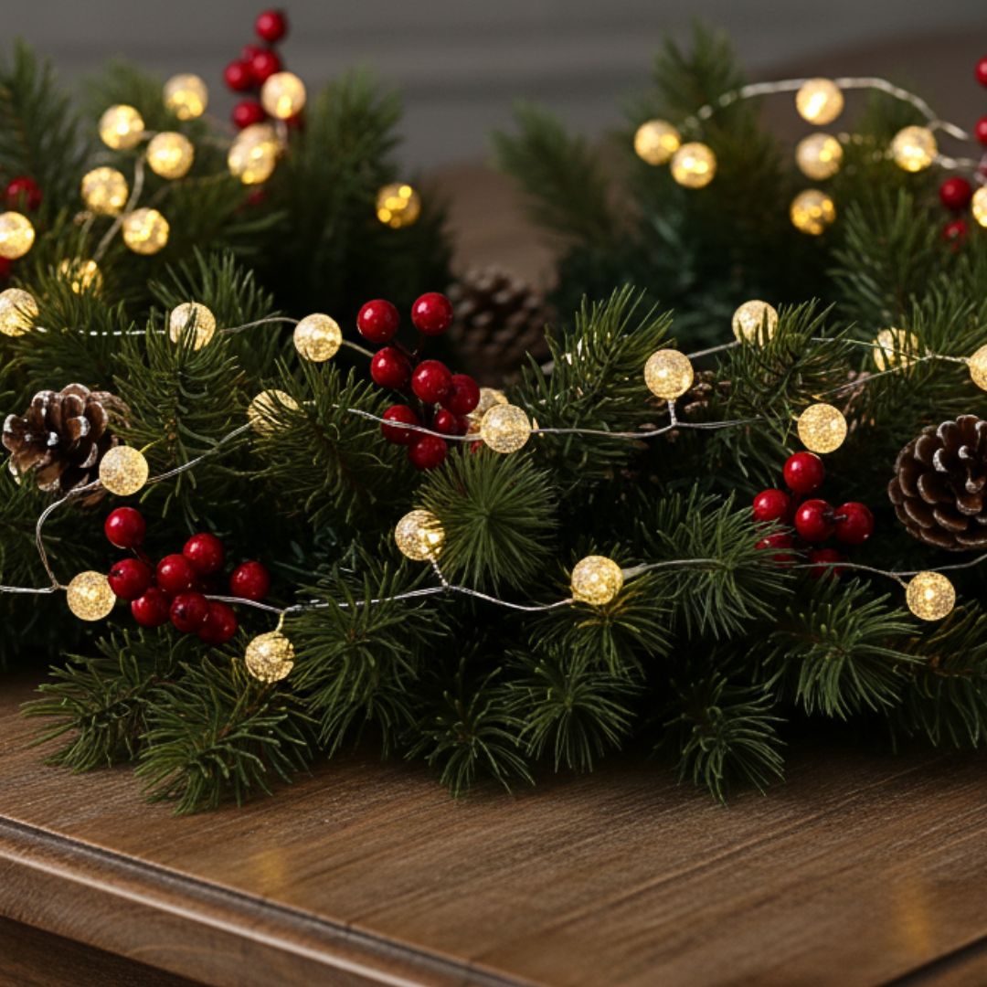 Luces Navideñas Crystal Balls - 2 mts