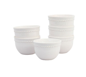 Pack  6 Bowls Mini Queen Blanco