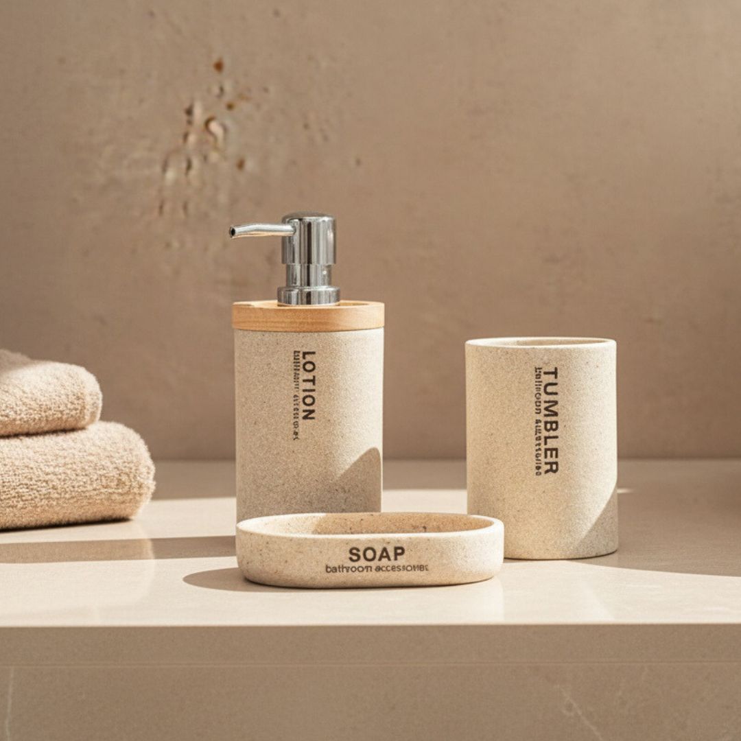 Set de Baño Mira Bamboo x 3 Piezas