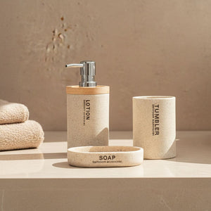 Set de Baño Mira Bamboo x 3 Piezas