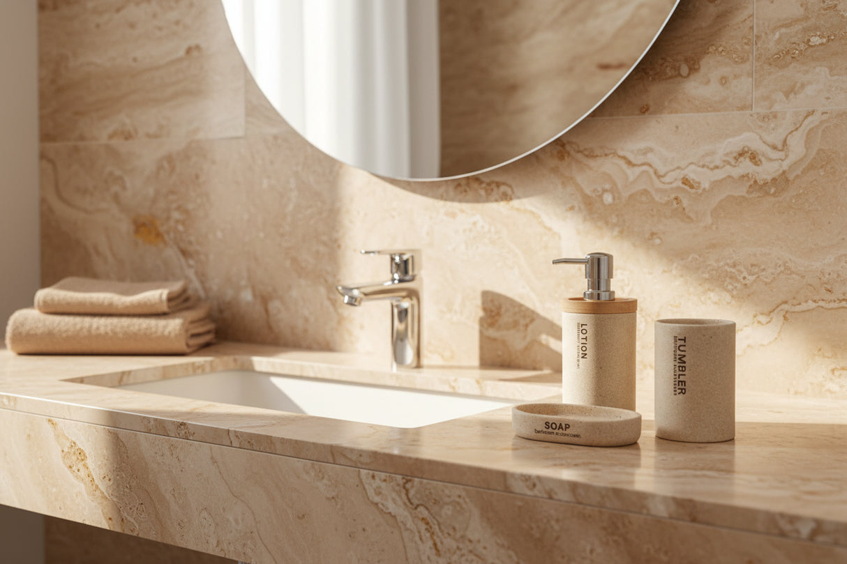 Set de Baño Mira Bamboo x 3 Piezas
