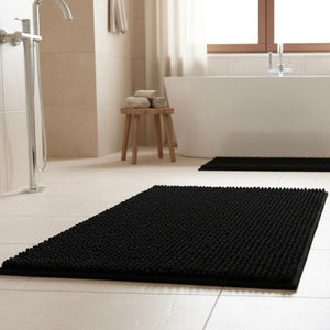 Alfombra de Baño Boucle Negra