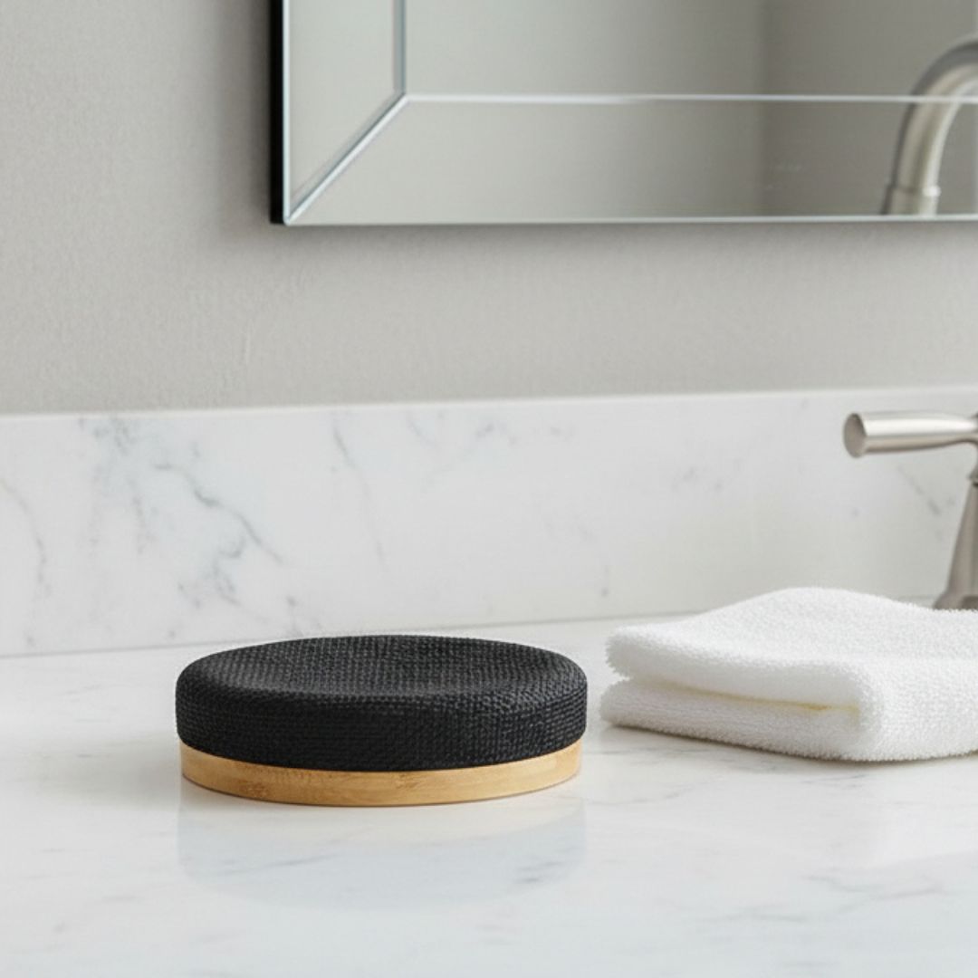Jabonera de Baño Root Negra