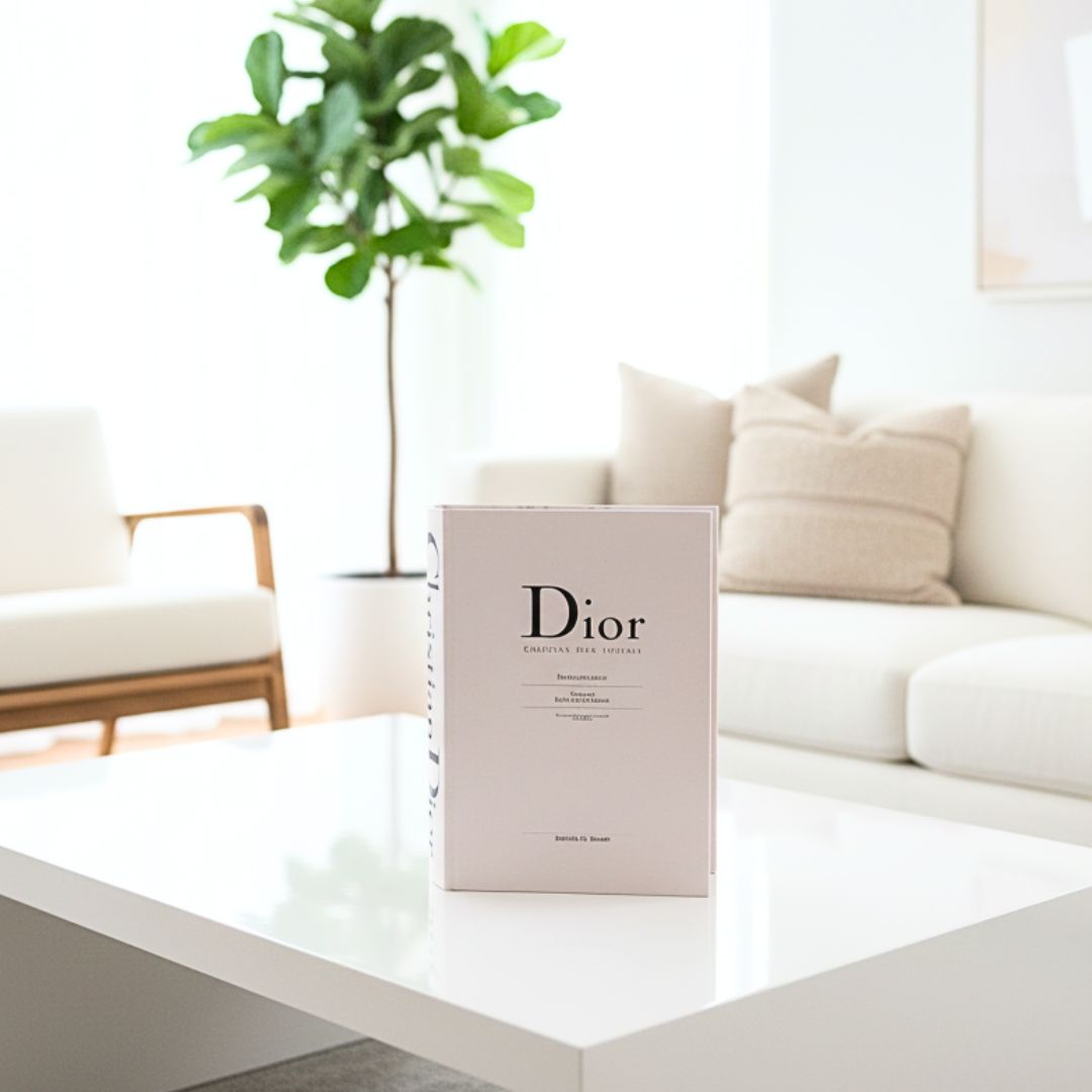 Caja Libro Mediana Dior Blanc