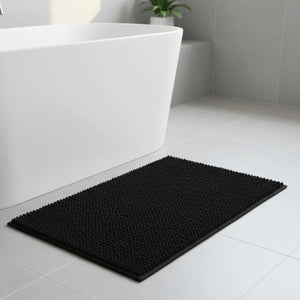 Alfombra de Baño Boucle Negra