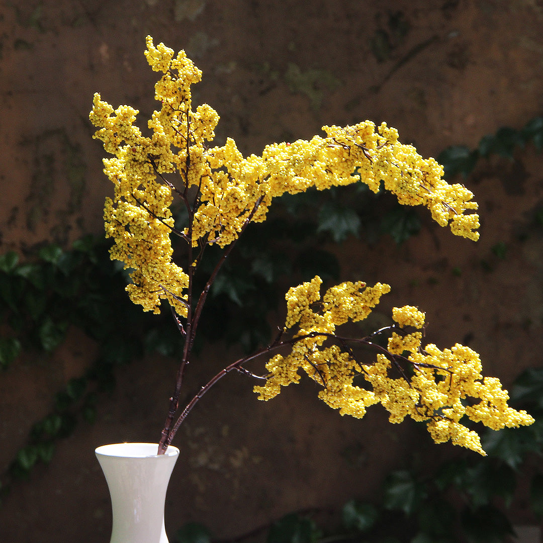 Berry Bloom Mustard 83 cm
