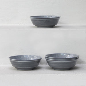 Pack 4 Platos Hondos Melamina Gris