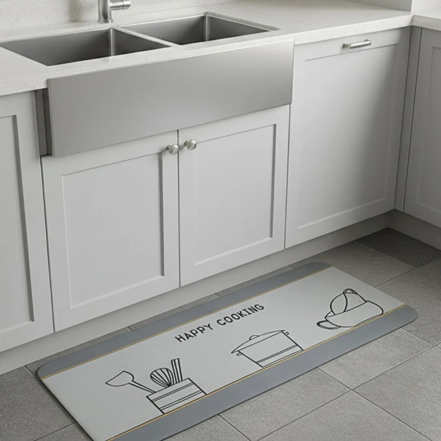 Set Alfombras de Cocina Happy Cooking