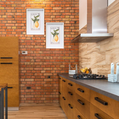 Cuadro Isles Azur 20x30 cm Marco Oscuro