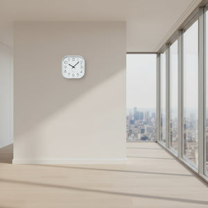 Reloj Square White 30 cm