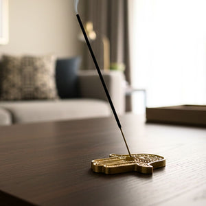 Mano Hamsa Porta Sahumerio Dorado