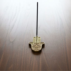 Mano Hamsa Porta Sahumerio Dorado