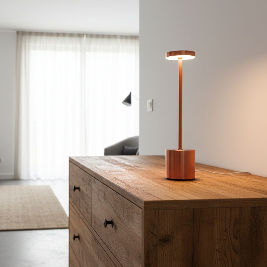 Lámpara Led Quebec Rose Gold