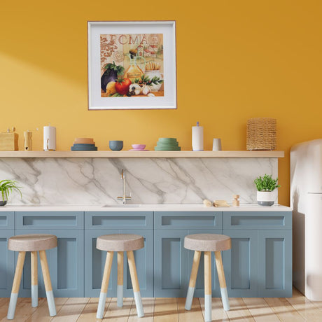 Cuadro Roma 40x40 cm Marco Oscuro