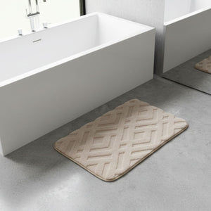 Alfombra de Baño Geo Soft Beige 40x60 cm