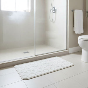 Alfombra de Baño Circle Soft Blanca 40x60 cm