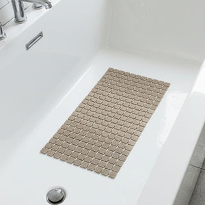 Alfombra Antideslizante Beige Grid  (39x71 cm)