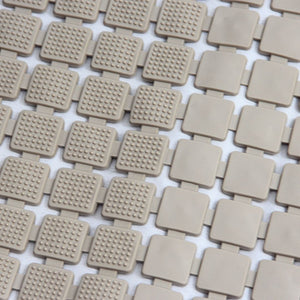 Alfombra Antideslizante Beige Grid  (39x71 cm)