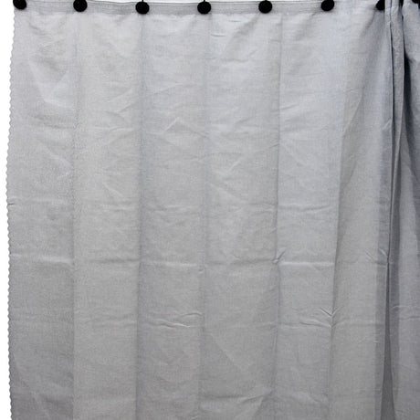 Cortina de Baño Lino Look Gris