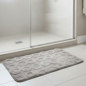 Alfombra de Baño Circle Large Gris Claro 50x80 cm