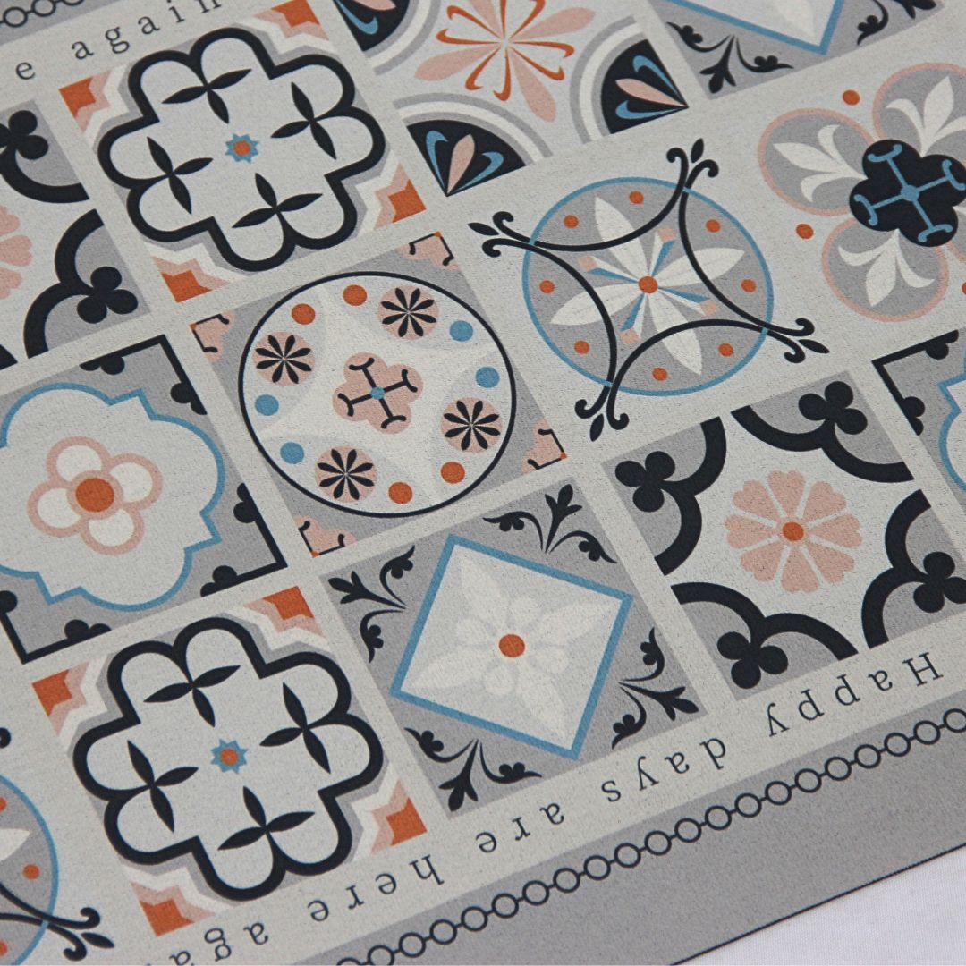 Set Alfombras Antideslizantes Boho Mosaic