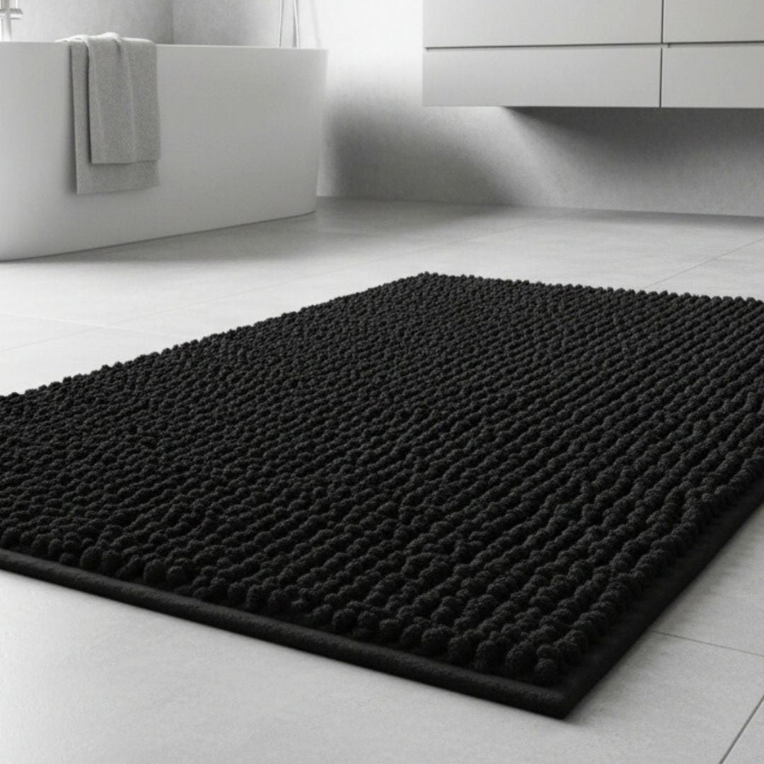 Alfombra de Baño Boucle Negra
