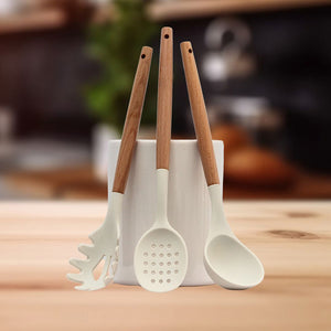 Pack 3 Utensilios/Cuchara para Pastas/Espumadera 35 cm/Cuchara Silicona Premium