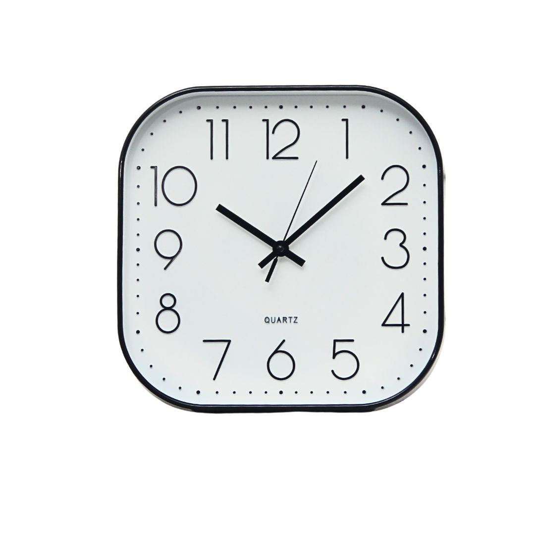 Reloj Square Black 30 cm