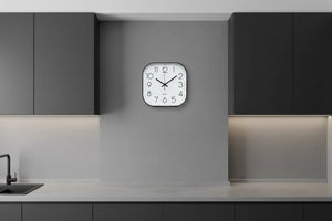 Reloj Square Black 30 cm