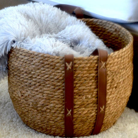 Canasto Melk Manija Cuero Mediano